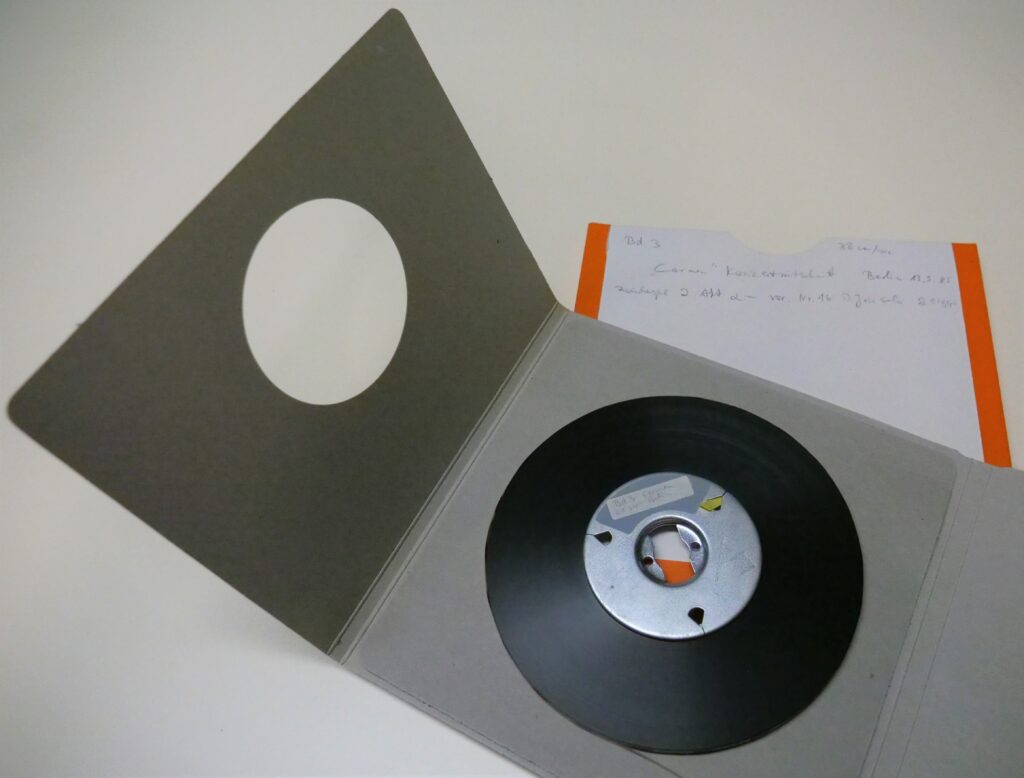 Tonband aus dem Archiv der Österreichischen Mediathek