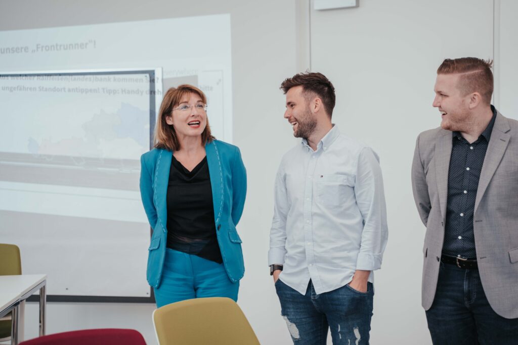 Bettina Fuhrmann beim Lehrgang zum Regionalen Wirtschaftstrainer