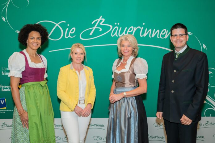 Netzwerk-Expertin Wernetta Eberhardt, Irene Neumann-Hartberger, Bettina Kastner und Lorenz Mayr