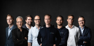 Die Gründer von goUrban mit ihren neuen Investoren: Peter Bachinger (aws Gründerfonds), Christoph Haimberger (aws Gründerfonds), Georg Ioannidis (Uniqa Ventures), Nikolaus Wrabetz (Uniqa Ventures), CEO Jonathan Gleixner, Bojan Jukic (goUrban), Krisztian Gyepes (Elevator Ventures) und Thomas Muchar (Elevator Ventures).