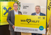 Martin Schaller und Erich Hohl präsentieren den Wir hilft-Sozialfonds.