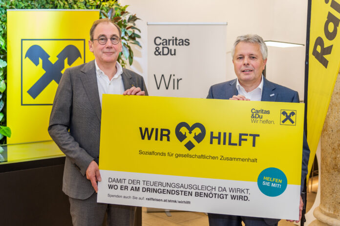 Martin Schaller und Erich Hohl präsentieren den Wir hilft-Sozialfonds.