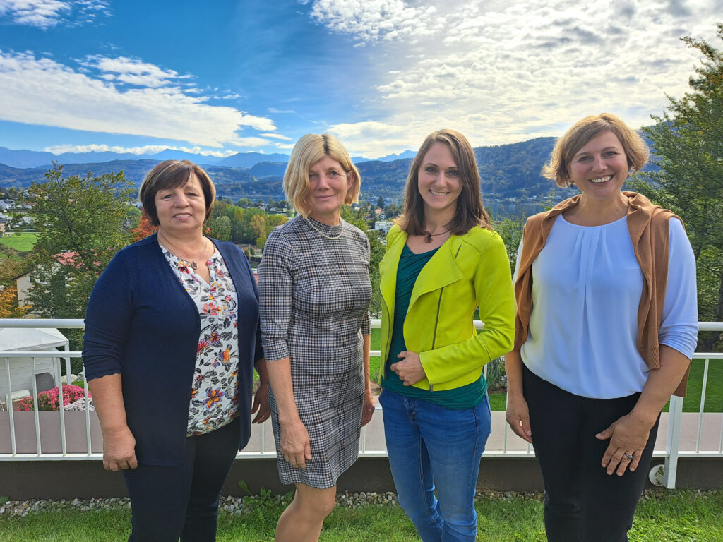 Die neuen Funktionärinnen für den Milch- und Lagerhausbereich – Maria Brandstetter, Margit Mayr-Steffeldemel, Viktoria Hutter und Franziska Schilcher.