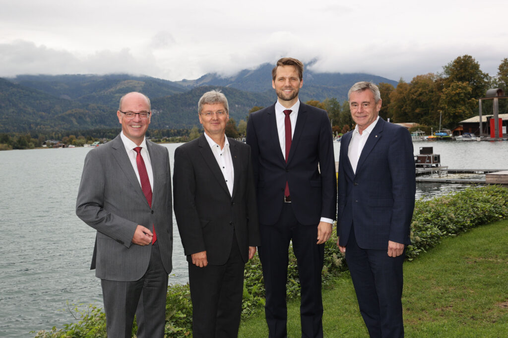 Gruppenfoto: Peter Lennkh, Alfons Neumayer, Tillmann Lang und Heinrich Schaller 