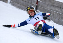 Michelle Diepold beim FIL World Cup ­in Obdach