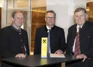 Aufsichtsratsvorsitzender Peter Burgschwaiger, Generaldirektor Heinz Konrad und Obmann Sebastian Schönbuchner sehen den RVS für 2023 gut gerüstet.