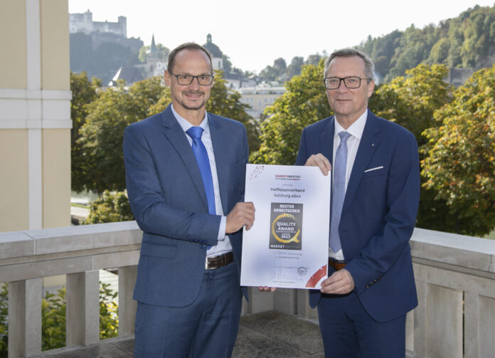 Markus Winkelmeier und Heinz Konrad freuen sich über die Auszeichnung.