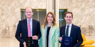 Andreas Bene, Vorstandssprecher der Raiffeisen Factor Bank, Ingrid Krawarik, Börsianer, Marcel Burtscher, Vorstandsmitglied der Raiffeisen Factor Bank