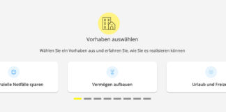Screenshot vom Finanzcoach in Mein Elba