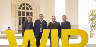 Generaldirektor Heinz Konrad, Ehrenobmann Sebastian Schönbuchner, Obmann Erich Zauner und Aufsichtsratsvorsitzender Peter Burgschwaiger