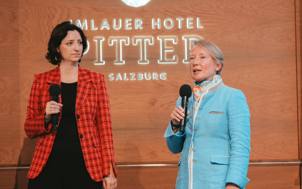 Anna Doblhofer-Bachleitner und Heike Arbter sehen Führungskräfte in einer Vorbildwirkung.