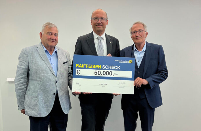 Johann Schinko, Reinhard Schwendtbauer und Josef Scherleitner, Vorstand der Viehvermarktung Nord