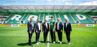 Martin Hauer, Steffen Hofmann, Michael Höllerer, Nikolas Sattlberger, Marcus Knipping und Alexander Wrabetz