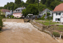 Schwere Unwetter sorgten zuletzt wieder für Überschwemmungen, hier in Deutschfeistritz.