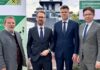 Gruppenbild mit Gerhard Steinkress, Andreas Bacher, Johann Niedermann und Norman Eichinger