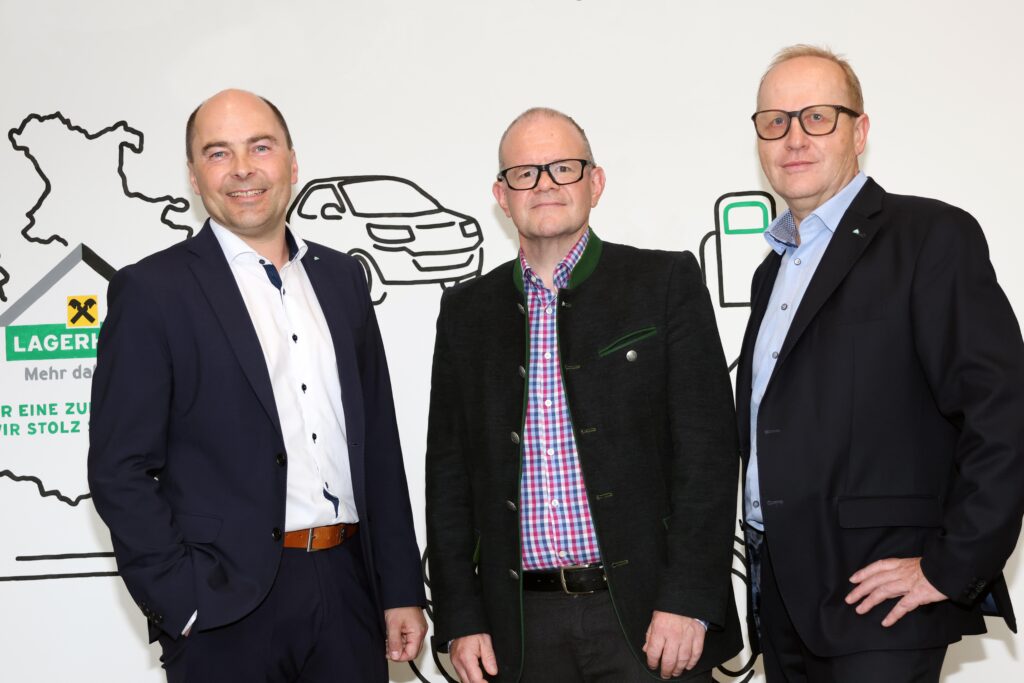 Gruppenbild der neuen RLS-Geschäftsführung: Wolfgang Schröcker, Martin Schiller und Karl Tiefenbacher.