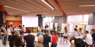 40 Teilnehmer arbeiteten beim Design Thinking Bootcamp über vier Tage lang gemeinsam Innovationsprozesse aus.