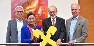 Daniel Holzinger, Sigrid Burkowski, Primar Johannes Fellinger, Institut für Sinnes- und Sprachneurologie Krankenhaus Barmherzige Brüder Linz, und Volkmar Angermeier