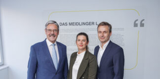 Erwin Hameseder, Christiane Flehberger und Martin Hauer bei der Eröffnung