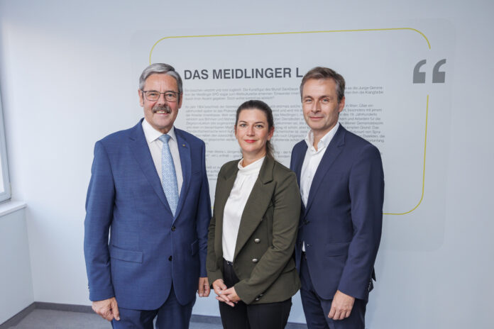 Erwin Hameseder, Christiane Flehberger und Martin Hauer bei der Eröffnung