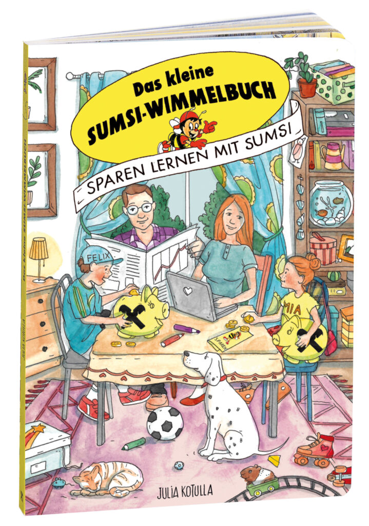 Cover des Wimmelbuchs von Raiffeisen Salzburg zum Weltspartag 2024