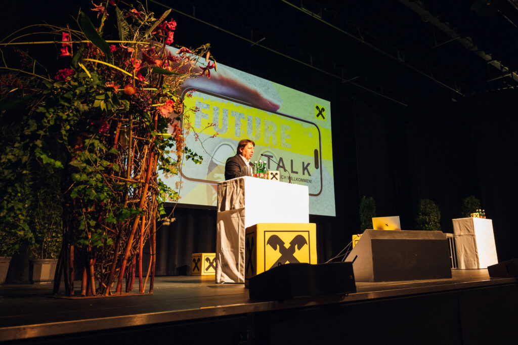 Rudolf Könighofer beim Future Talk von Raiffeisen Burgenland