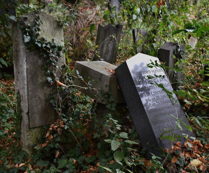 GRabsteine am Zentralfriedhof als Symbolbild für Tod und Sterben