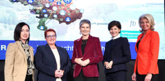Manuela Macedonia, Doris Leitner, Maria Neubauer, Michaela Keplinger-Mitterlehner und Bettina Kastner sprachen über ihre Strategien zur Bewältigung ihrer täglichen Herausforderungen.