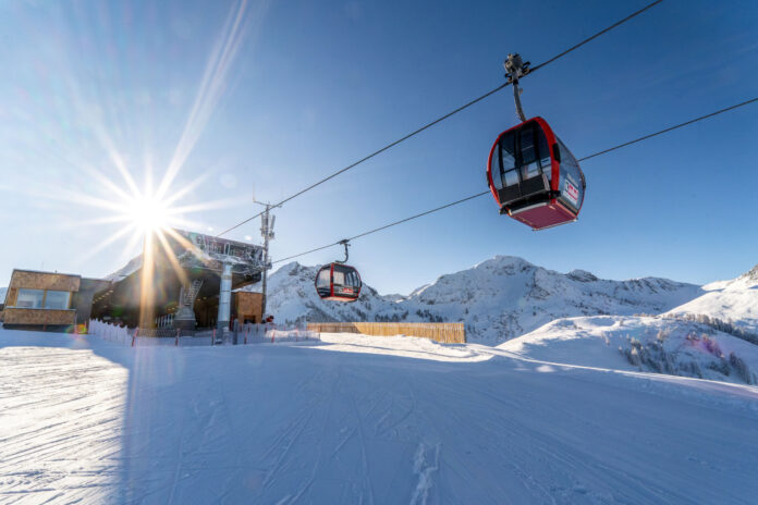 Mit der neuen Streubödenbahn geht es in Windeseile auf den Lärchfilzkogel.