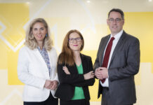 Im Bild: Daniela Uhlik-Kliemstein, Karin Kunrath und Dieter Aigner © Nadine Zineldin