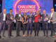 RLB-Vorstandssprecher Manfred Wilhelmer mit dem Siegerteam