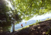 Ein Wanderer im Wald