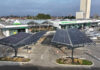 Photovoltaik-Carport-Anlage am Lagerhaus-Standort in Bruck an der Leitha