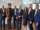 Gruppenfoto: Erich Mayer, Fabrice Girardoni, Alexander Oborny, Oliver Schmerold (ÖAMTC), Petra Postl, Jürgen Leitner und Martin Hauer beim „Financial Breakfast“