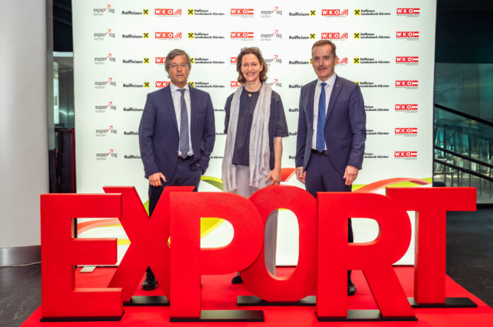 Otmar Petschnig, Hemma Kircher-Schneider und Manfred Wilhelmer strichen die Bedeutung des Exports für die Kärntner Wirtschaft hervor.