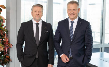 Raiffeisen-Immobilien-Sprecher Peter Weinberger und Peter Mayr