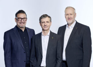Der Vorstand der RLB Vorarlberg, Manfred Miglar, Michael Alge und Thomas Nussbaumer, zieht Bilanz.
