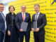 RLB Steiermark Vorstabnd präsentiert die Bilanz 2024: Rainer Stelzer, Ariane Pfleger, Martin Schaller und Florian Stryeck