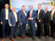 AR-Vorsitzender-Stv. Johann Kamleiter, Harald Wehrberger, Leopold Gruber-Doberer, Erwin Hameseder, Hannes Scheuchelbauer, Obmann-Stv. Herbert Leichtfried und Kurt Moser bei der Generalversammlung in der Messe Wieselburg