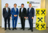 Präsentierten die Meilensteine 2024 der RLB Kärnten: Die beiden Vorstandsmitglieder Georg Messner und Gert Spanz, AR-Präsident Gerhard Oswald und Vorstandssprecher Manfred Wilhelmer