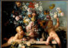 Ignaz Stern, Blumen in Vase mit zwei Putten, 1748 © Residenzgalerie Salzburg, Aufnahme Fotostudio Ulrich Ghezzi, Oberalm