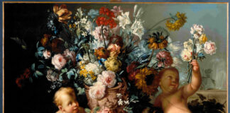 Ignaz Stern, Blumen in Vase mit zwei Putten, 1748 © Residenzgalerie Salzburg, Aufnahme Fotostudio Ulrich Ghezzi, Oberalm