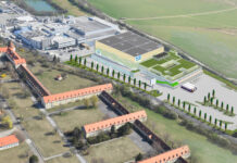 Visualisierung des neuen NÖM Versandlager