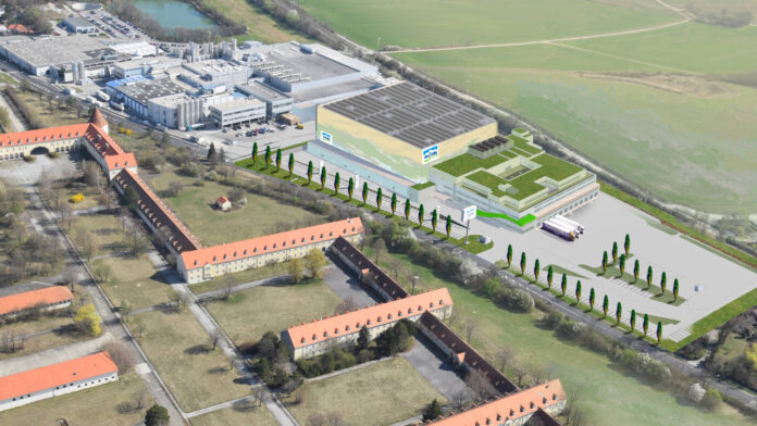 Visualisierung des neuen NÖM Versandlager