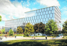 Visualisierung der neuen RLB-OÖ-Zentrale