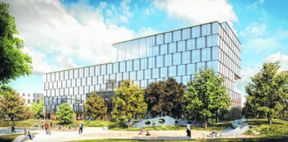 Visualisierung der neuen RLB-OÖ-Zentrale