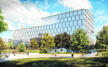 Visualisierung der neuen RLB-OÖ-Zentrale