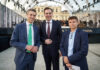 Boris Pelikan (Mitte) lud Florian Binder-Krieglstein und Gunter Deuber zum fachlichen Austausch nach Schönbrunn.