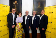 Roland Mechtler, Sonja Laimer, Peter Bubits, Gerhard Kossina und Thomas Schantz blickten auf 126 Jahre Bankgeschichte zurück.
