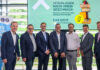 Manfred Wilhelmer, Johann Kandolf (stv. Geschäftsführer Kärntnermilch), Nikolaus Wutej, Harald Steinberger (Verkaufsleiter Kärntnermilch), Franz Pernul, Günther Jordan und Gernot Matschnig (Leiter Privatkunden und Private Banking RLB Kärnten)